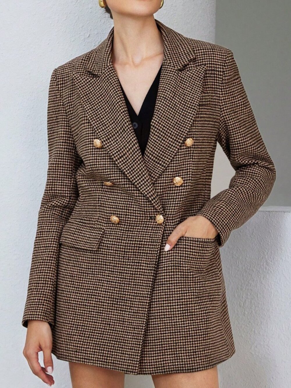 Multicolor Elegant Women's Blazer Jacket - Picture 3 of 7
